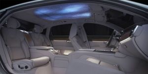 Volvo introduced a luxury three-seater with a projector