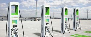 In California, installed the first high-speed charging for electric cars of the future