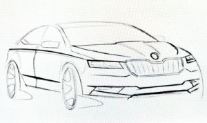 Появилось изображение новой Skoda Superb