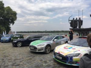 Кругосветное ралли на электромобилях прибыло в Киев