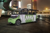 The May Mobility unmanned shuttles began to fly in Detroit