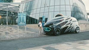 Mercedes-Benz показал "общительный" беспилотный фургон-транформер