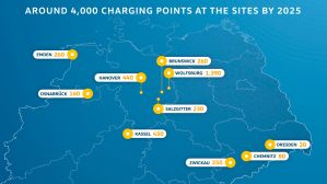 Volkswagen ввел в эксплуатацию первые 60 пунктов зарядки для сотрудников завода в Германии