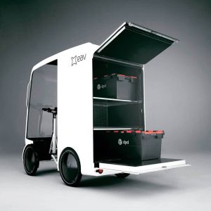 Стартап EAV представил электровелосипед-фургон EAVan для доставки грузов по городу