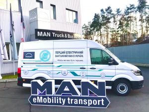 Official importer of MAN in Ukraine has brought the first electric minibus MAN eTGE