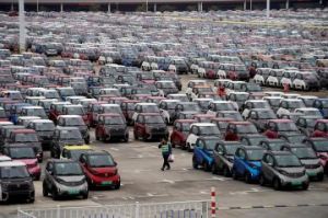 Global car market down four percent