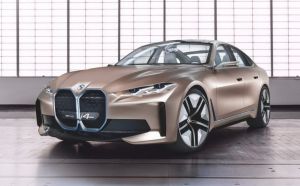 The Germans have unveiled a new BMW i4 electric car with an updated company logo