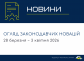 Законодавчі новини (28 березня - 3 квітня)